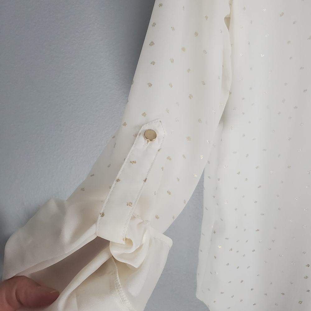 Zac & Rachel medium top, Ivory with gold specs - Picture 9 of 12
